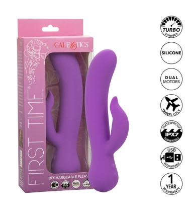CALEXOTICS FIRST TIME VIBRADOR COMPLACIENTE RECARGABLE MORADO