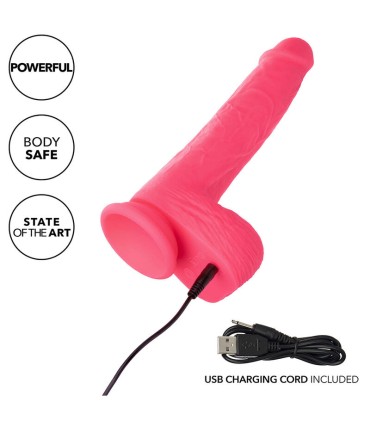 CALEXOTICS STUDS VIBRADOR REALISTICO 10 VIBRACIONES Y ROSA