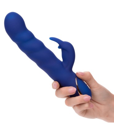 CALEXOTICS JACK VIBRADOR RABBIT MOVIMIENTO DE ONDAS AZUL