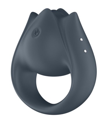 SATISFYER PERFECT PAIR 2 MULTIVIBRADOR 2 EN 1 ANILLO PARA PENE ESTIMULADOR DE DEDO GRIS