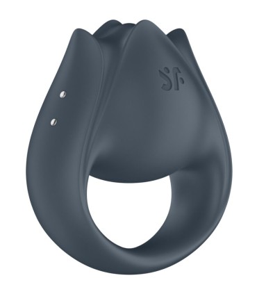 SATISFYER PERFECT PAIR 2 MULTIVIBRADOR 2 EN 1 ANILLO PARA PENE ESTIMULADOR DE DEDO GRIS