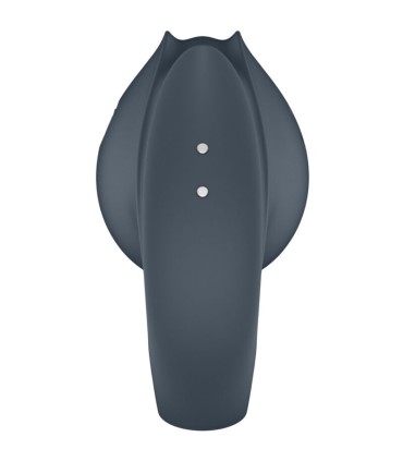 SATISFYER PERFECT PAIR 2 MULTIVIBRADOR 2 EN 1 ANILLO PARA PENE ESTIMULADOR DE DEDO GRIS