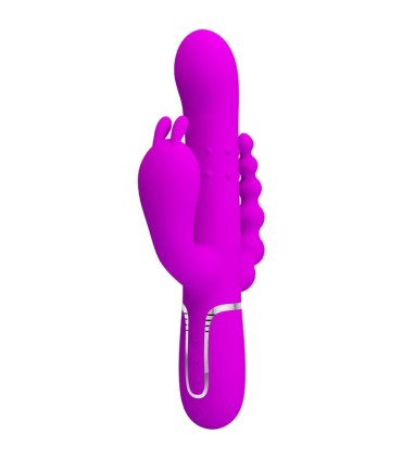 PRETTY LOVE CAMMY TRIPLE VIBRADOR MULTIFUNCION 4 EN 1 ROSA