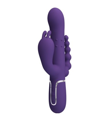 PRETTY LOVE CAMMY TRIPLE VIBRADOR MULTIFUNCION 4 EN 1 MORADO