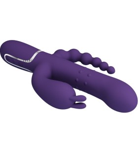 PRETTY LOVE CAMMY TRIPLE VIBRADOR MULTIFUNCION 4 EN 1 MORADO