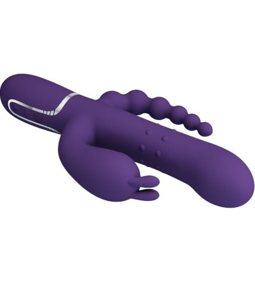PRETTY LOVE CAMMY TRIPLE VIBRADOR MULTIFUNCION 4 EN 1 MORADO