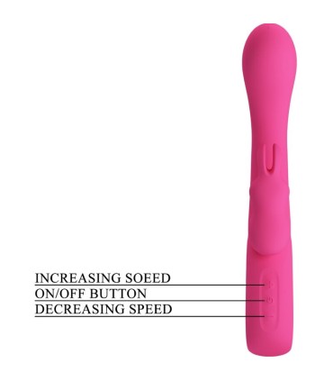 PRETTY LOVE NOVAK VIBRADOR RABBIT 12 VIBRACIONES ROSA