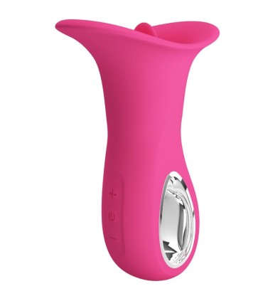 PRETTY LOVE CLYDE VIBRADOR ORAL LENGUA VIBRADORA 12 VIBRACIONES ROSA