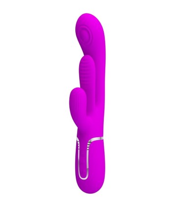 PRETTY LOVE SHANIA TRIPLE VIBRADOR RABBIT MULTIFUNCION ROSA