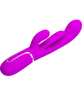 PRETTY LOVE SHANIA TRIPLE VIBRADOR RABBIT MULTIFUNCION ROSA