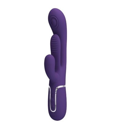 PRETTY LOVE SHANIA TRIPLE VIBRADOR RABBIT MULTIFUNCION MORADO