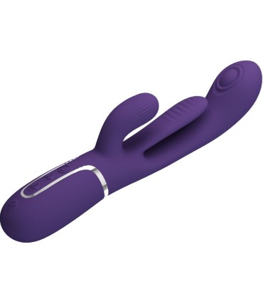 PRETTY LOVE SHANIA TRIPLE VIBRADOR RABBIT MULTIFUNCION MORADO