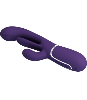 PRETTY LOVE SHANIA TRIPLE VIBRADOR RABBIT MULTIFUNCION MORADO