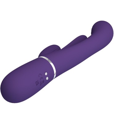 PRETTY LOVE SHANIA TRIPLE VIBRADOR RABBIT MULTIFUNCION MORADO