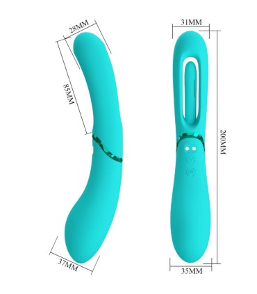 ROMANCE LEXIE VIBRADOR PUNTO G 7 VIBRACIONES AZUL