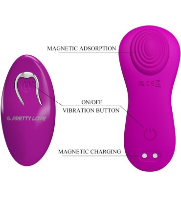 PRETTY LOVE ROMARIO ESTIMULADOR LAY ON CLITORIS CONTROL REMOTO ROSA