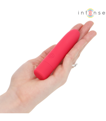 INTENSE SYMONE BALA VIBRADORA RECARGABLE POR USB 8 VIBRACIONES ROJO 10 X 22 CM