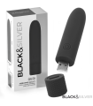 BLACK & SILVER - GERI BALA VIBRADORA RECARGABLE POR USB 8 VIBRACIONES NEGRO 10 X 2.2 CM