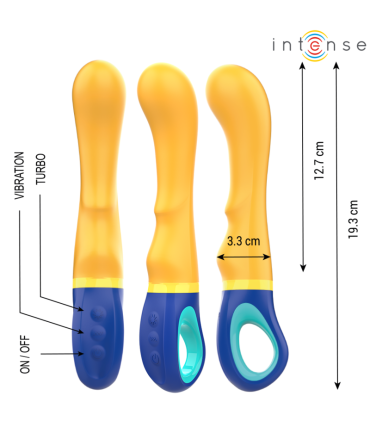 INTENSE SHAGGY VIBRADOR PUNTO G AMARILLO