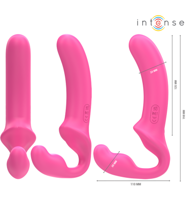 INTENSE AMY VIBRADOR DOBLE 20 CM ROSA CONTROL REMOTO
