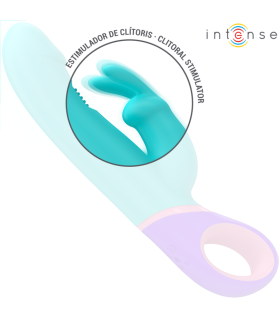 INTENSE MONICA VIBRADOR RABBIT CON ESTIMULADOR ROTATORIO DEL PUNTO G AZUL