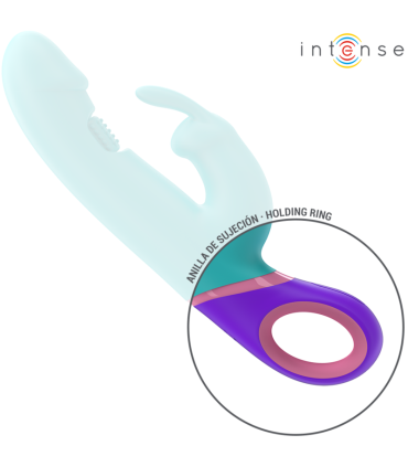 INTENSE MONICA VIBRADOR RABBIT CON ESTIMULADOR ROTATORIO DEL PUNTO G AZUL