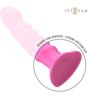 INTENSE CINDY VIBRADOR TALLA L DISENO EN ESPIRAL 10 VIBRACIONES ROSA CONTROL REMOTO