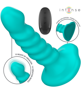 INTENSE BUFFY VIBRADOR TALLA S DISENO EN ESPIRAL 10 VIBRACIONES AZUL CONTROL REMOTO