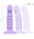 INTENSE BRENDA VIBRADOR TALLA M DISENO EN ESPIRAL 10 VIBRACIONES MORADO CONTROL REMOTO