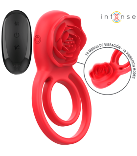 INTENSE GAIL ROSA ESTIMULADORA 10 VIBRACIONES ROJO CONTROL REMOTO