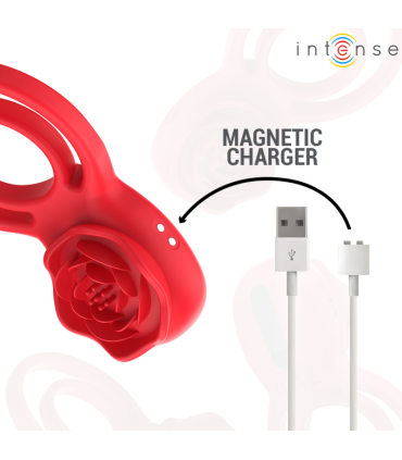 INTENSE GAIL ROSA ESTIMULADORA 10 VIBRACIONES ROJO CONTROL REMOTO