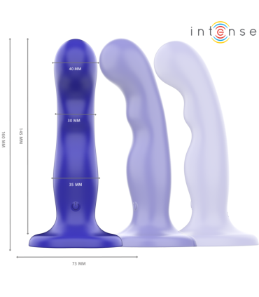 INTENSE SHORTY VIBRADOR CON VENTOSA AZUL CONTROL REMOTO