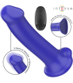 INTENSE - VICTORIA VIBRADOR CON VENTOSA 10 VIBRACIONES AZUL OSCURO CONTROL REMOTO