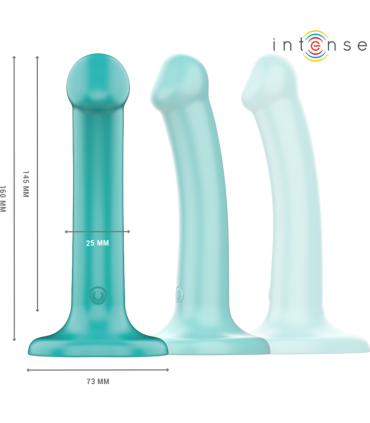 INTENSE KATIE VIBRADOR CON VENTOSA 10 VIBRACIONES AZUL OSCURO CONTROL REMOTO