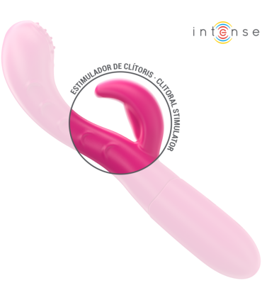 INTENSE AMARA VIBRADOR CON LENGUA ESTIMULADORA 10 VIBRACIONES ROSA