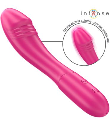 INTENSE BELINDA VIBRADOR 19 CM FLEXIBLE 10 VIBRACIONES ROSA