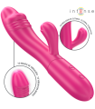 INTENSE - IVY VIBRADOR FLEXIBLE 10 VIBRACIONES CON LENGUA ESTIMULADORA ROSA