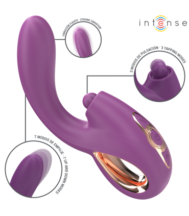 INTENSE LALI VIBRADOR PUNTO G MULTIFUNCION ESTIMULACION EMPUJE VIBRACION MORADO