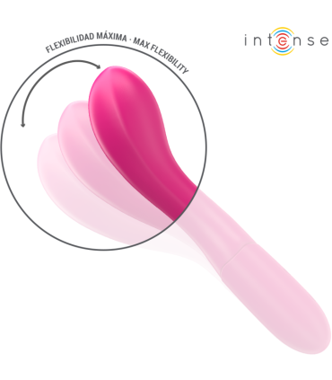 INTENSE LISETTE VIBRADOR 19 CM FLEXIBLE 10 VIBRACIONES ROSA