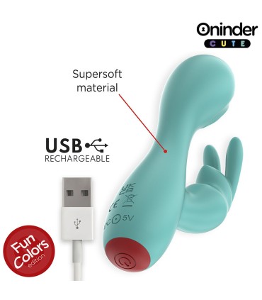 ONINDER CUTE LOVE BUNNY VIBRADOR PUNTO G Y CLITORIS APP MUNDIAL GRATUITA