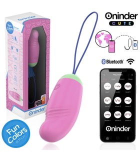 ONINDER CUTE LOVE PLEASURE HUEVO VIBRO ROTADOR 360 SILICONA APP MUNDIAL GRATUITA