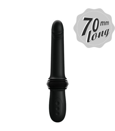 PRETTY LOVE PAZUZU VIBRADOR 3 MODOS DE EMPUJE NEGRO