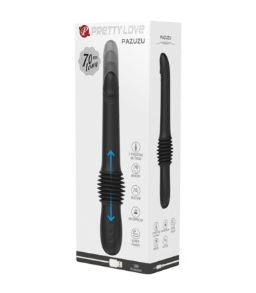 PRETTY LOVE PAZUZU VIBRADOR 3 MODOS DE EMPUJE NEGRO