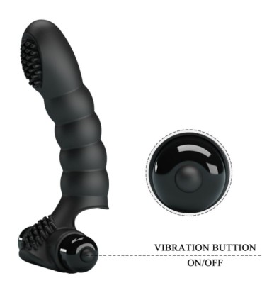 PRETTY LOVE ALEXANDER VIBRADOR DE DEDO 10 VIBRACIONES NEGRO