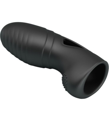 PRETTY LOVE ALAN VIBRADOR DE DEDO SILICONA NEGRO