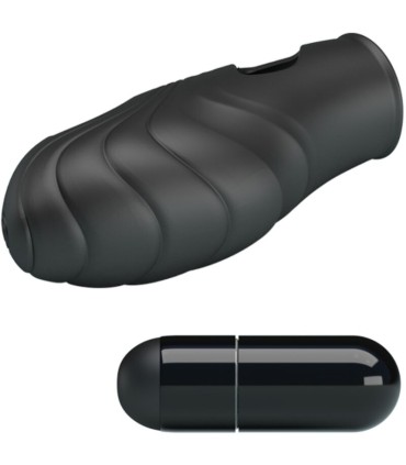 PRETTY LOVE LICH VIBRADOR DE DEDO SILICONA NEGRO