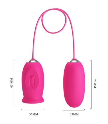 PRETTY LOVE DAISY HUEVO VIBRADOR LENGUA ESTIMULADORA DE CLITORIS ROSA
