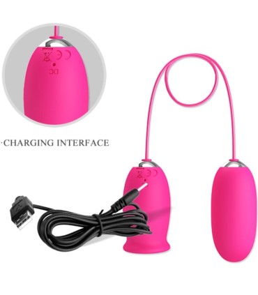 PRETTY LOVE DAISY HUEVO VIBRADOR LENGUA ESTIMULADORA DE CLITORIS ROSA