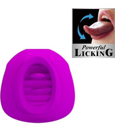 PRETTY LOVE ESTELLE LENGUA ESTIMULADORA CLITORIS 12 VIBRACIONES MORADO