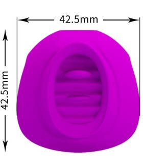 PRETTY LOVE ESTELLE LENGUA ESTIMULADORA CLITORIS 12 VIBRACIONES MORADO